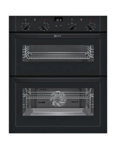Neff U17M42S5Gb 60Cm Built-Under Double Oven With Circotherm&Reg; - Black Neff U17M42S5Gb 60Cm Built-Under Double Oven With Circotherm&Reg; - Black